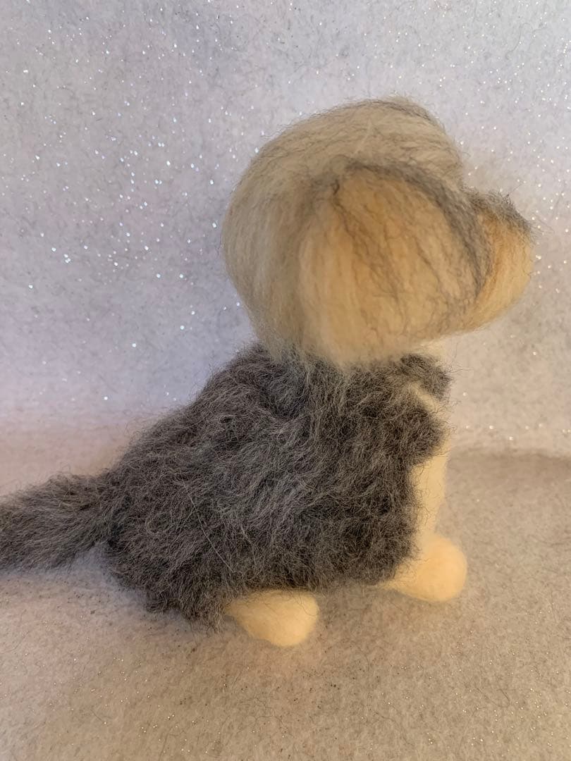 ⭐️kekekeオーダー・羊毛フェルトおすわりミックス犬ちゃん⭐️