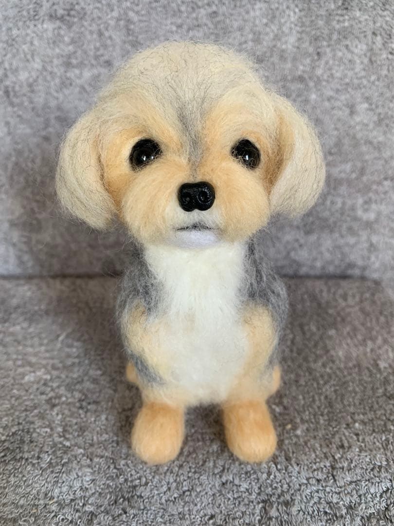 ⭐️kekekeオーダー・羊毛フェルトおすわりミックス犬ちゃん⭐️