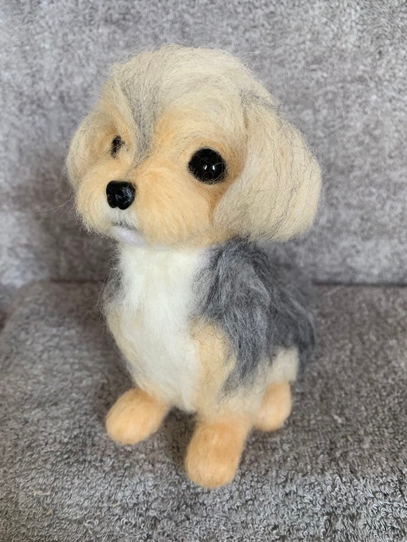 ⭐️kekekeオーダー・羊毛フェルトおすわりミックス犬ちゃん⭐️