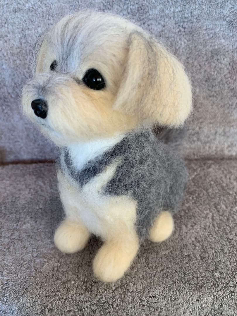 ⭐️kekekeオーダー・羊毛フェルトおすわりミックス犬ちゃん⭐️