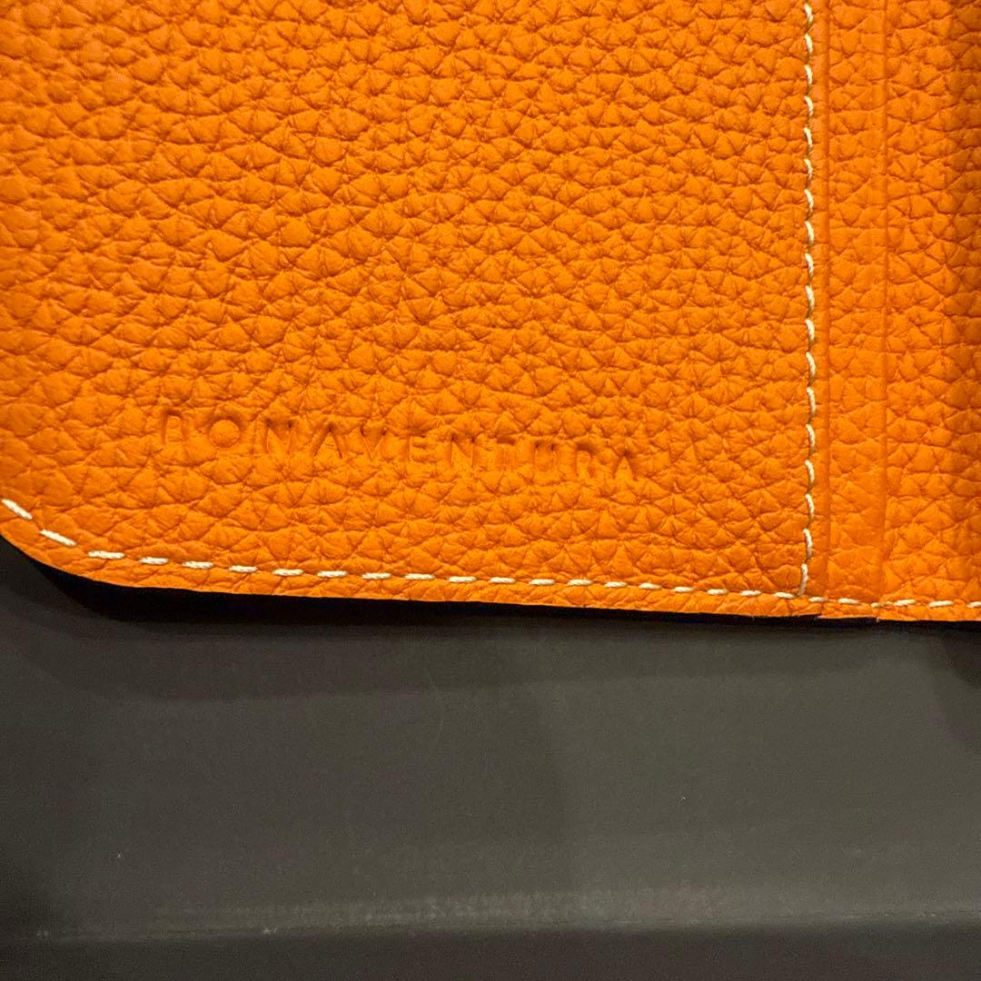 【BONAVENTURA】ネイビー レザー手帳型ケース　iphone16pro