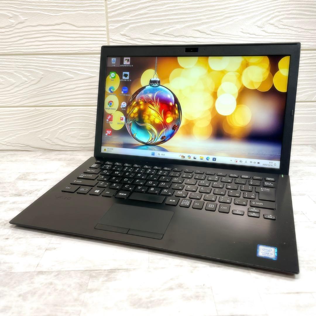 超軽量✨8世代 ノートパソコン 8GB SSD VAIO カメラ A4サイズ