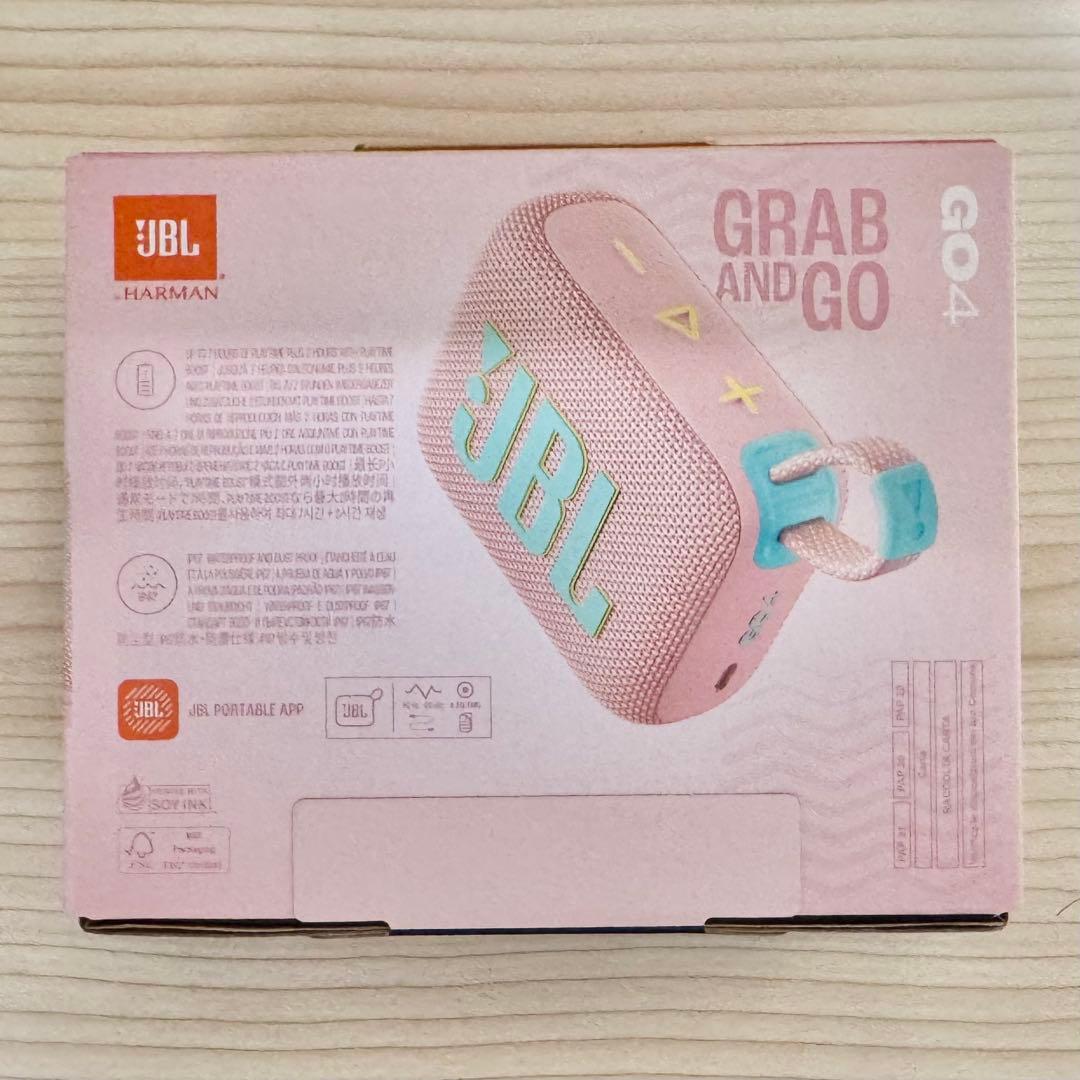 新品未開封 JBL GO4 ポータブルスピーカー 防水 防塵 ピンク 即日発送
