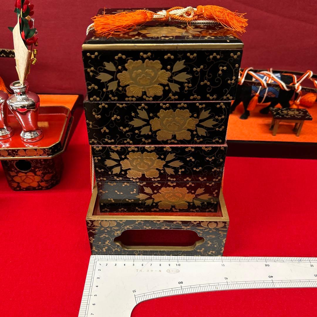 【326】まこちゃん様ひな祭り＊45号９品雛道具木製