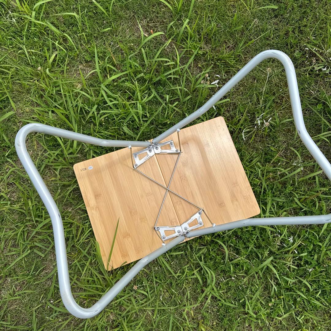  peak 折りたたみテーブル Myテーブル竹　美品