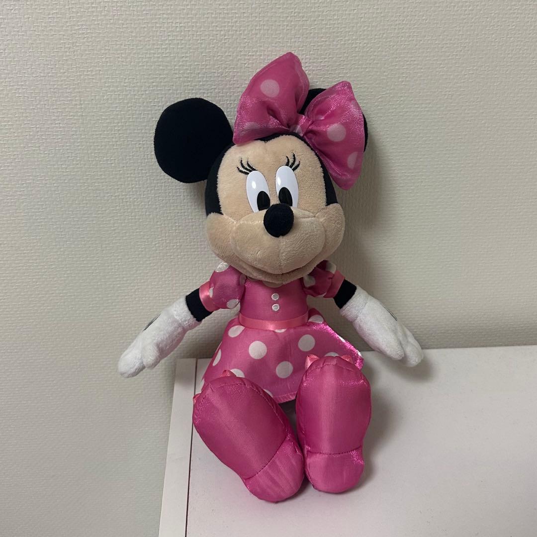 ディズニー ミニー ミニーの日 ピンク ぬいぐるみチャーム キーホルダー