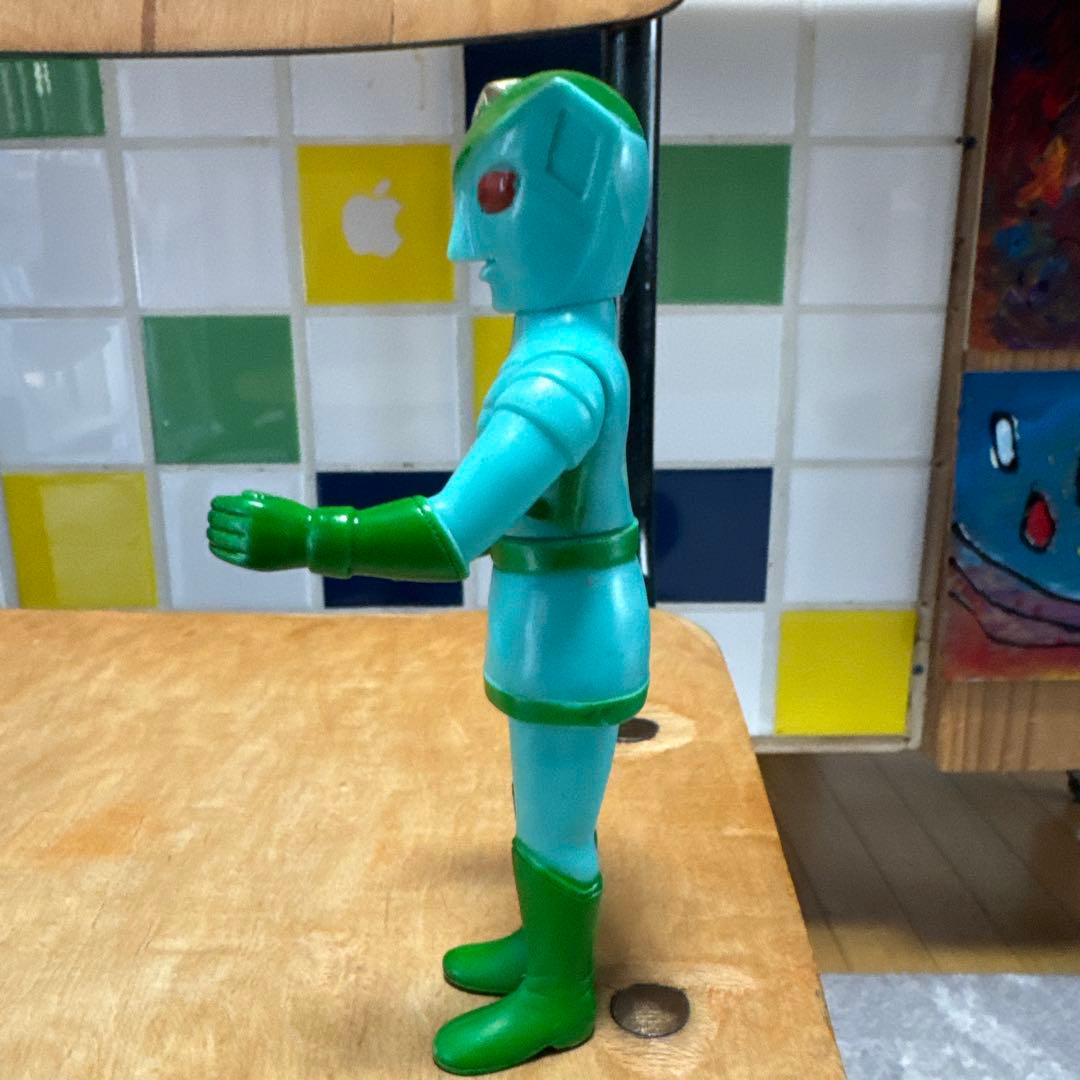 【当時物】 ブルマァク トリプルファイター グリーンファイター ソフビ 円谷プロ