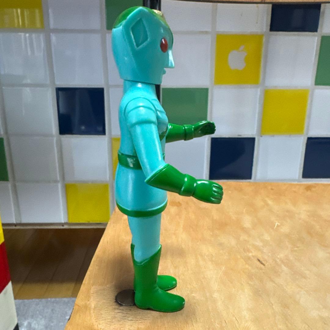 【当時物】 ブルマァク トリプルファイター グリーンファイター ソフビ 円谷プロ