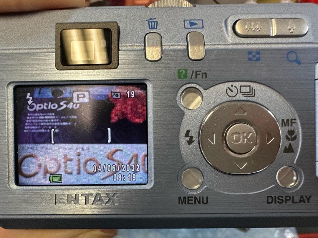 【通電確認済み】PENTAX Optio S40　単三電池式　箱あり