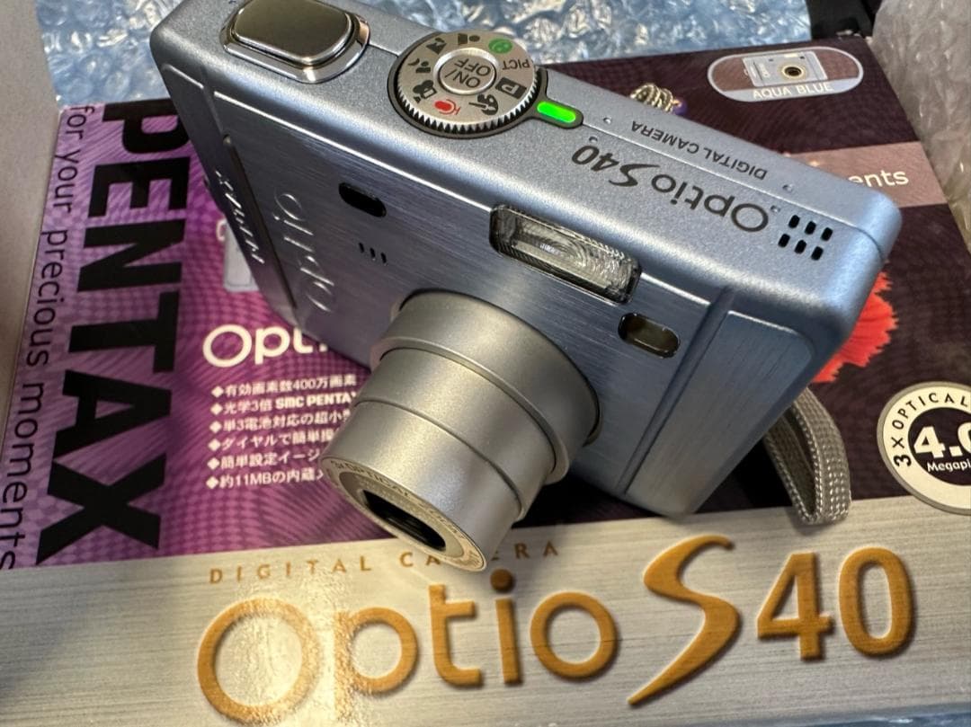 【通電確認済み】PENTAX Optio S40　単三電池式　箱あり
