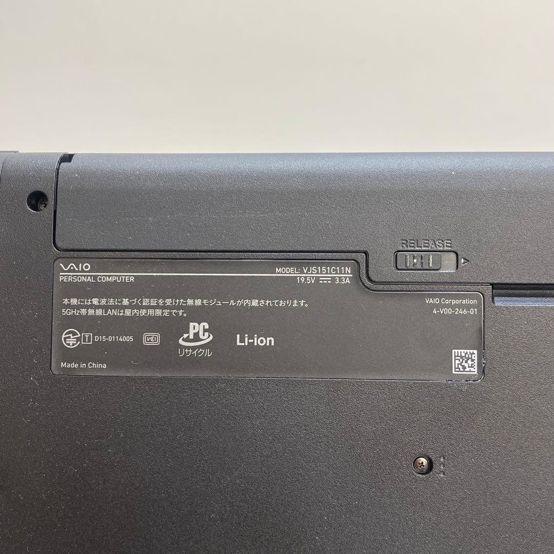 Windowsノート本体 VAIO Corporation VJS151 i5-6300HQ 8GB
