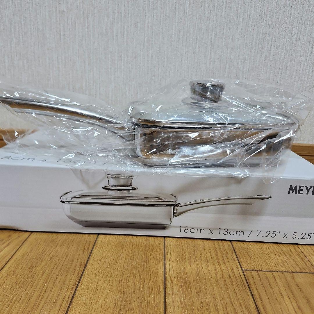 【 新品 】Meyer マイヤー 蓋付エッグバン 18cm IH・ガス対応