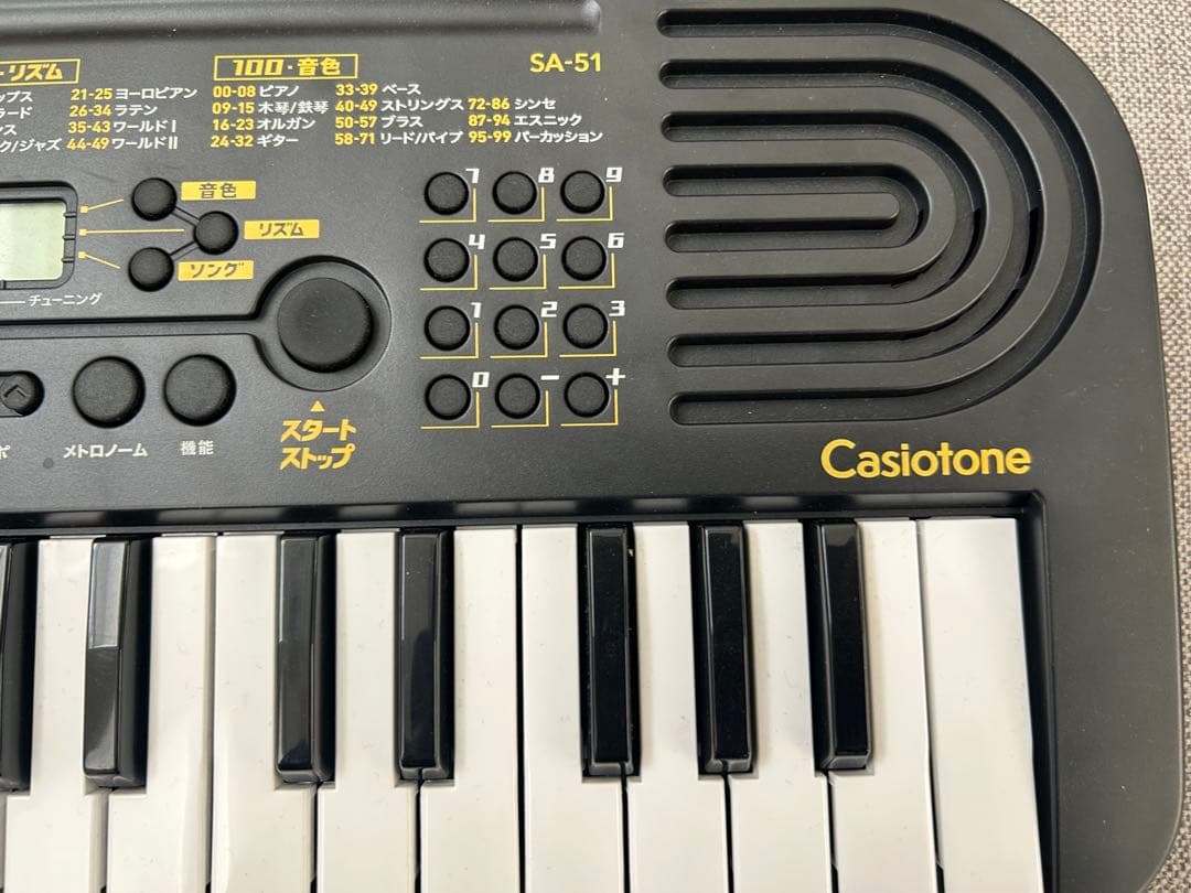 【別売アダプター付き】電子ピアノ casiotone SA-51