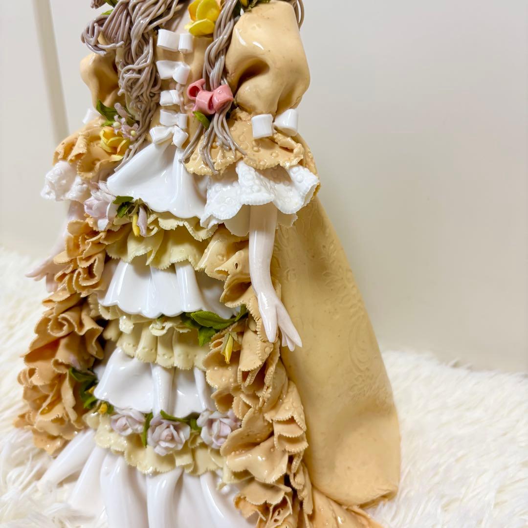 【希少】レースドール ロマンドール 陶器人形 置物 焼き物 ハンドメイド