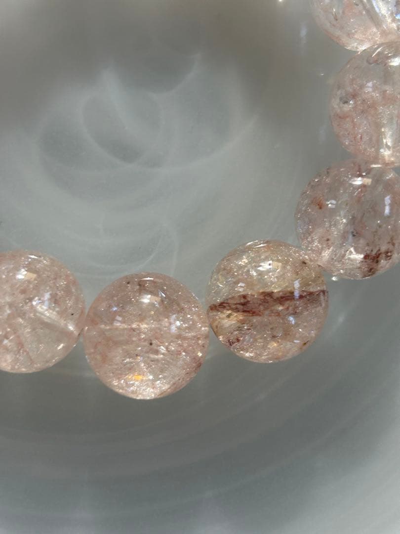 ピンクアイリスクォーツブレスレット15.4