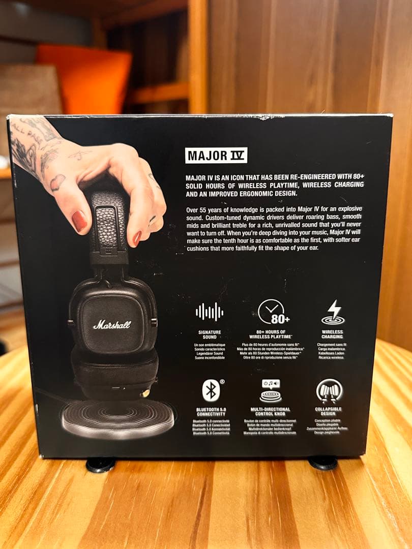 値下げ交渉可！ Marshall ワイヤレスヘッドフォン ブラック