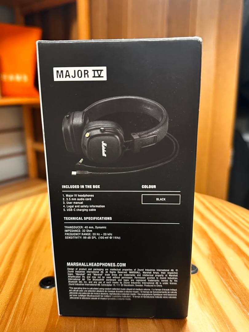 値下げ交渉可！ Marshall ワイヤレスヘッドフォン ブラック