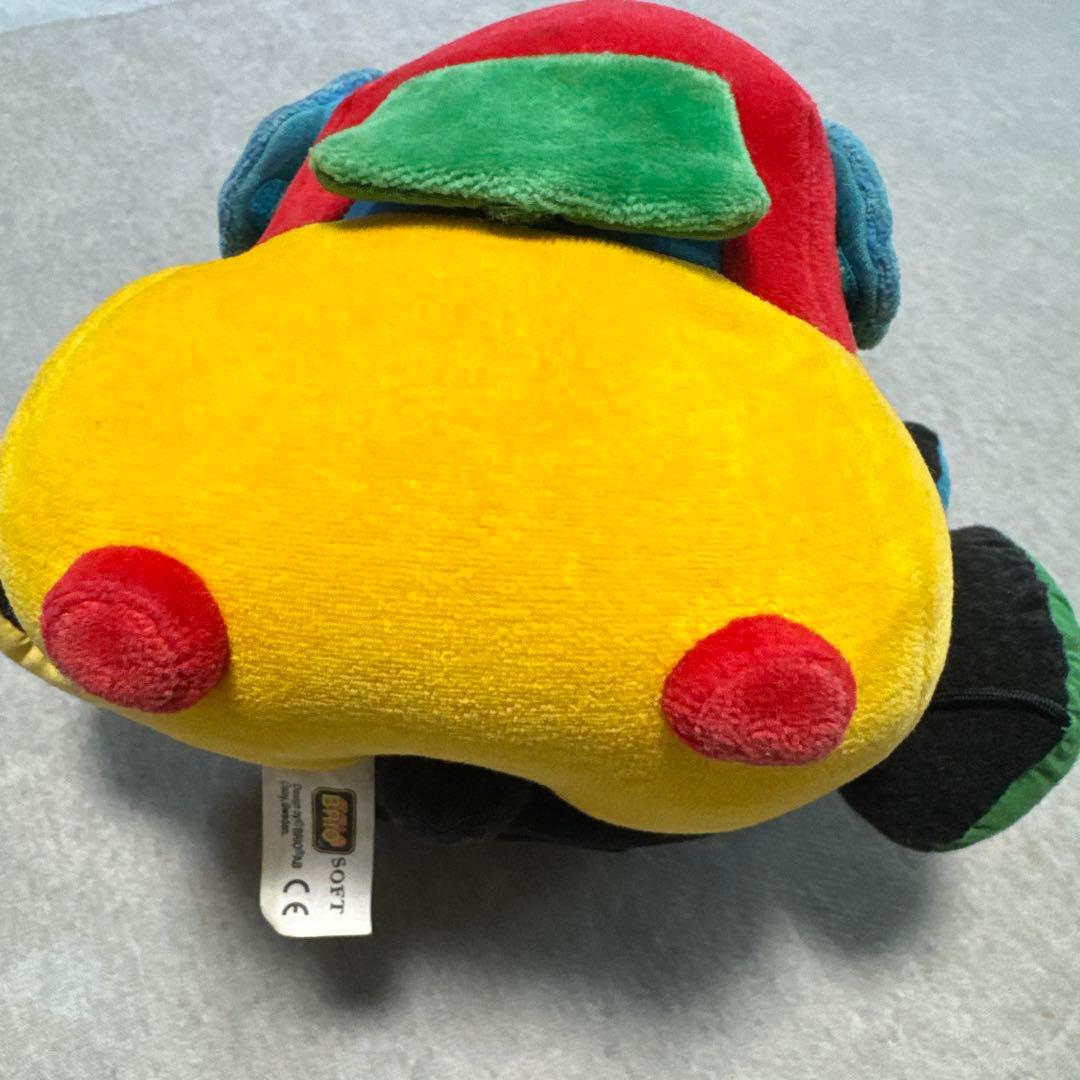 超レア　レトロ　ブリオ　BRIO ソフトトイ　ぬいぐるみ　車　ヨーロッパ限定