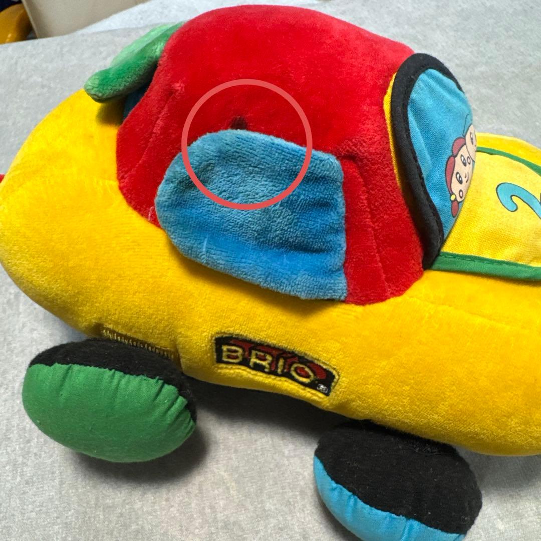超レア　レトロ　ブリオ　BRIO ソフトトイ　ぬいぐるみ　車　ヨーロッパ限定