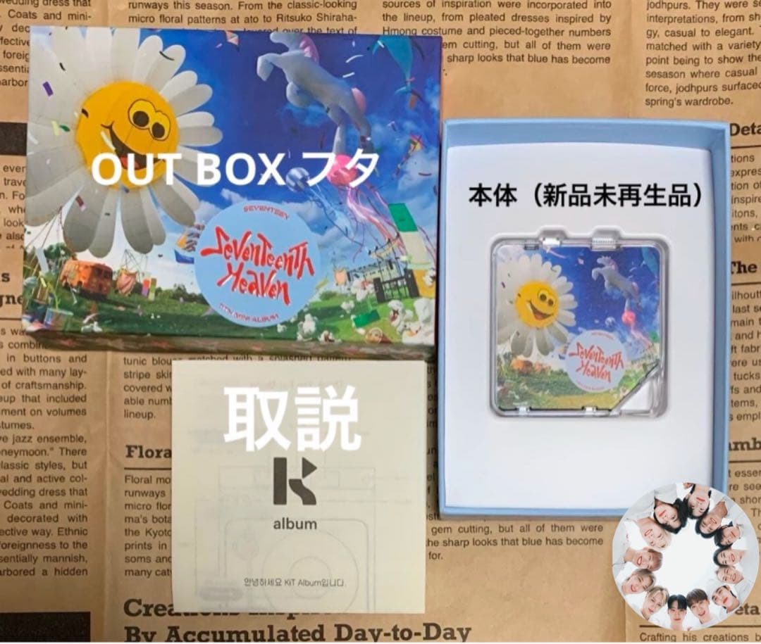 SEVENTEEN公式アルバムKIT ver.開封済新品未使用未再生品３点セット