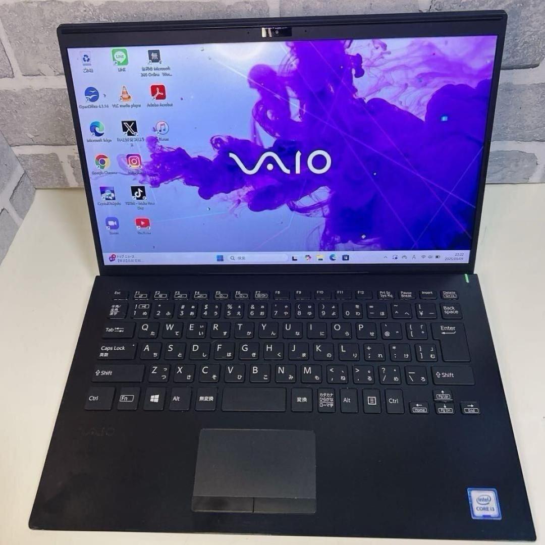 【在庫処分】軽量 薄型 SSD VAIO Win11 初期設定済 ノートパソコン