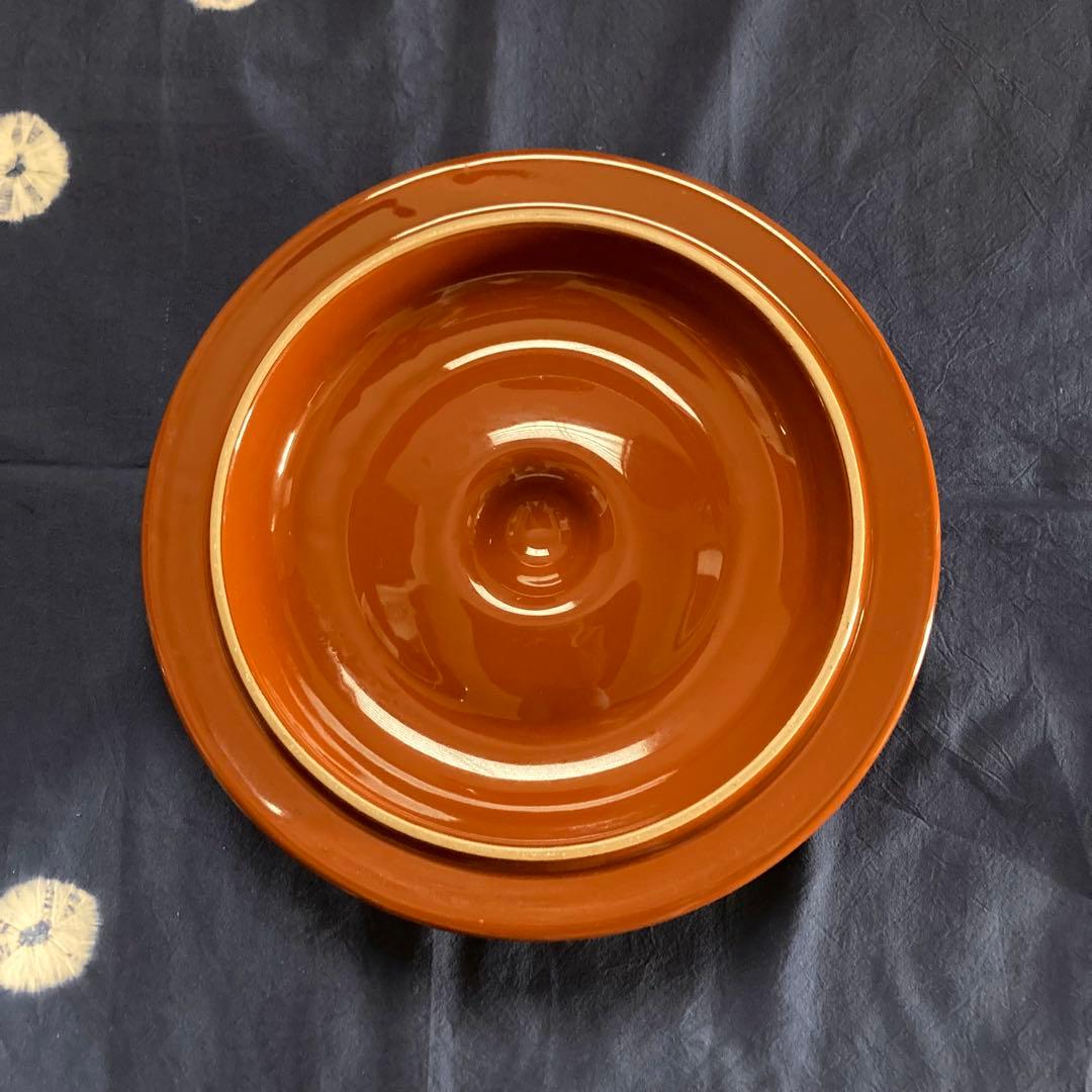 美品 希少 大きい8号 久松 かめ 常滑焼◆丸壺　蓋付　陶器　保存容器　漬物容器