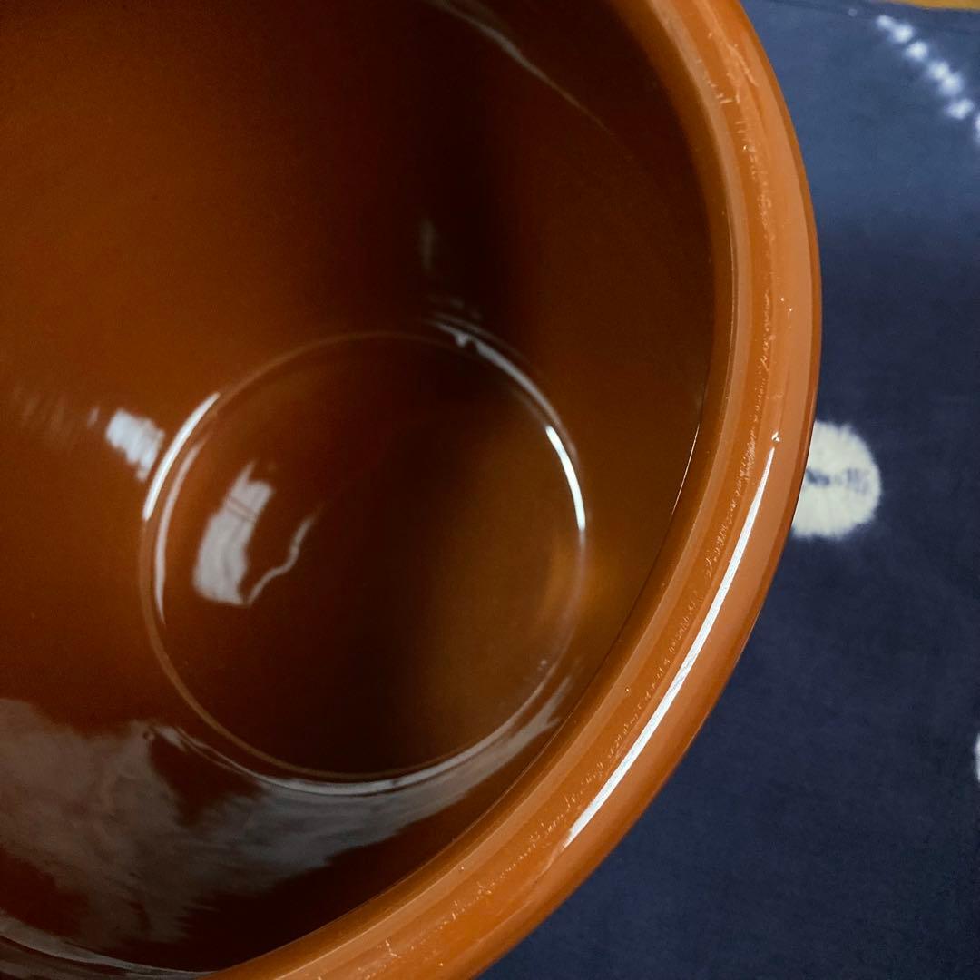 美品 希少 大きい8号 久松 かめ 常滑焼◆丸壺　蓋付　陶器　保存容器　漬物容器