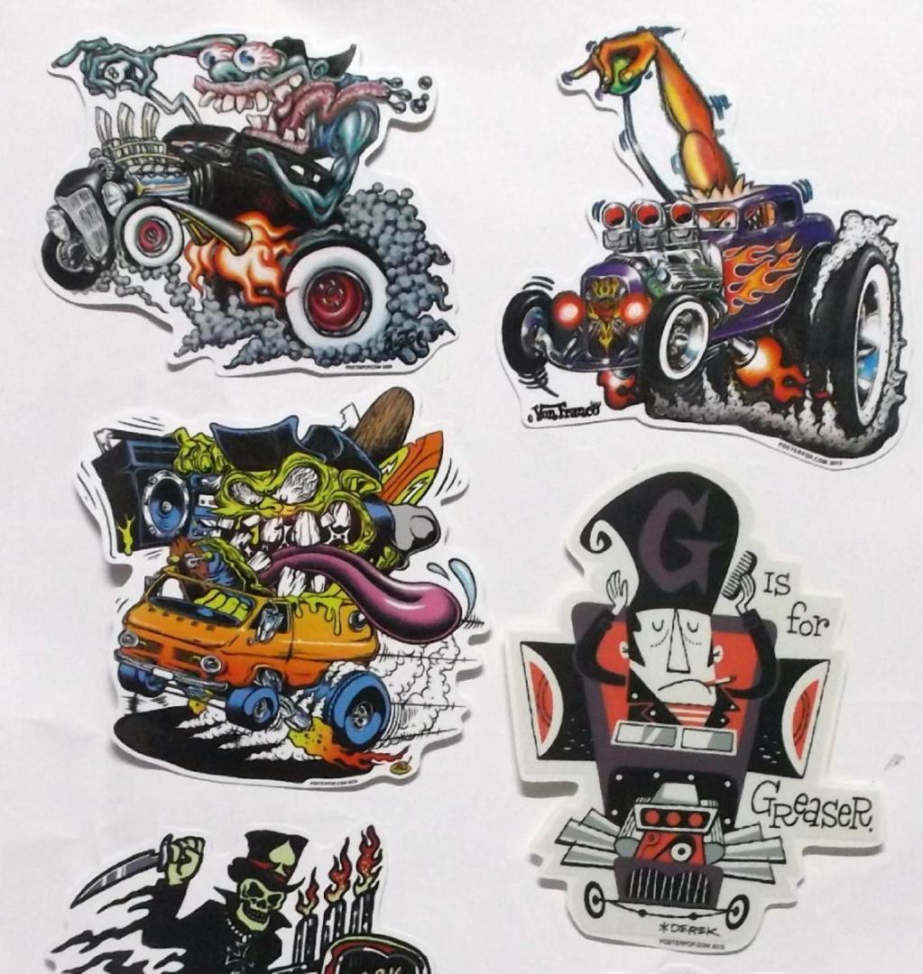 ★ロウブロー・カスタムカルチャー系 ステッカー 6pcs 新品