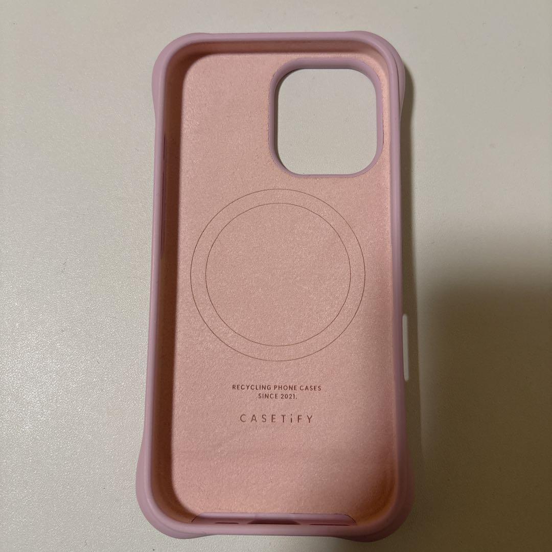 CASETiFY iPhone16 ウェーブシリコンケース　プリムローズピンク