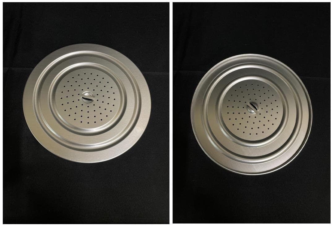 ◆昭和レトロホーロー片手鍋＆両手鍋セット蒸し兼用茶碗蒸し椀５個セット　08199