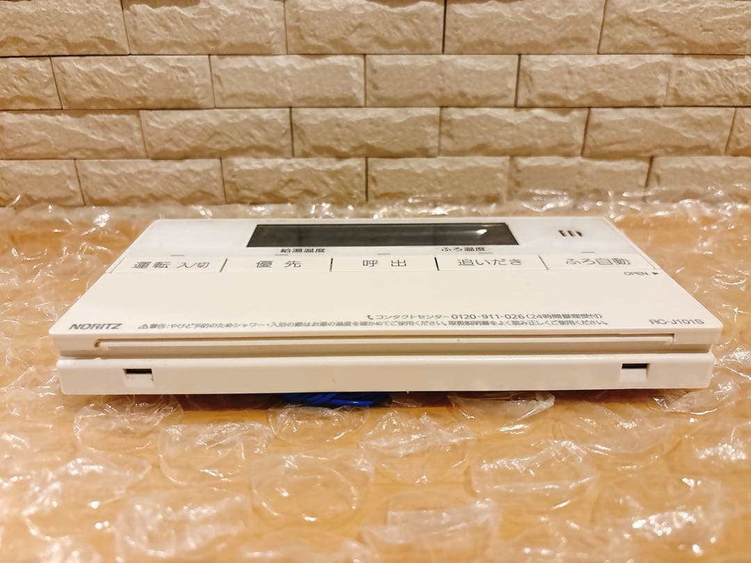 RC-J101S/取付説明付き(ノーリツ給湯器浴室リモコン)※動作未確認です