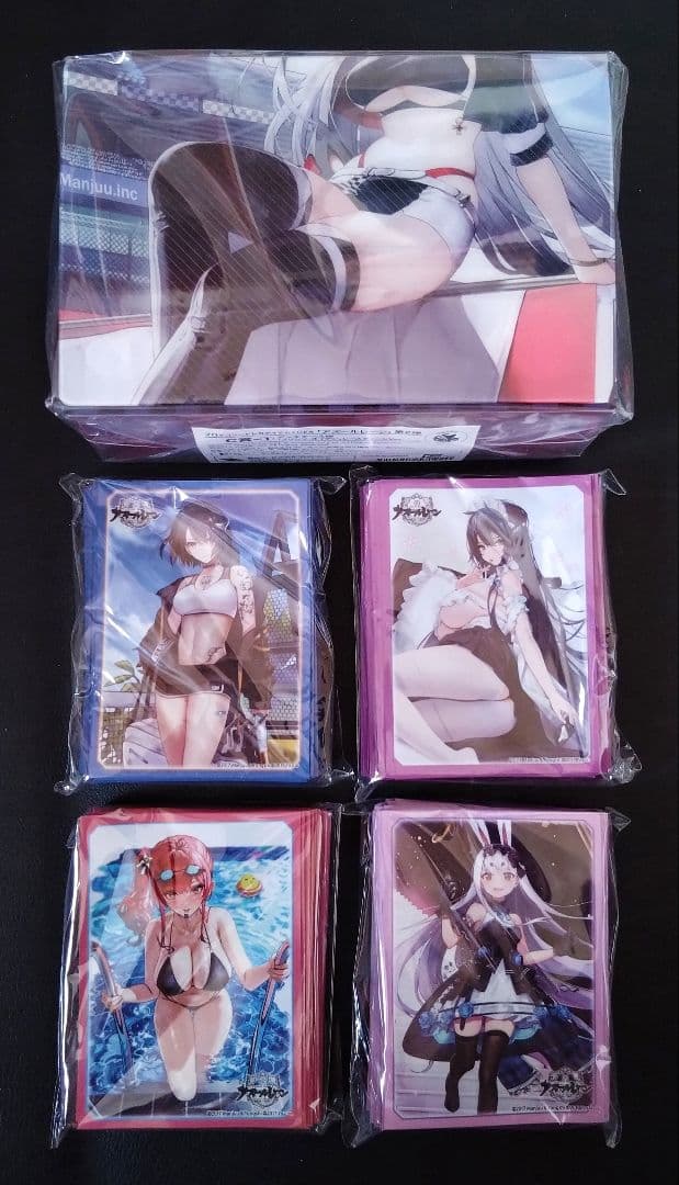 アズールレーン/トレカくじ/C賞デッキケース/E賞スリーブ4種/新品未開封品