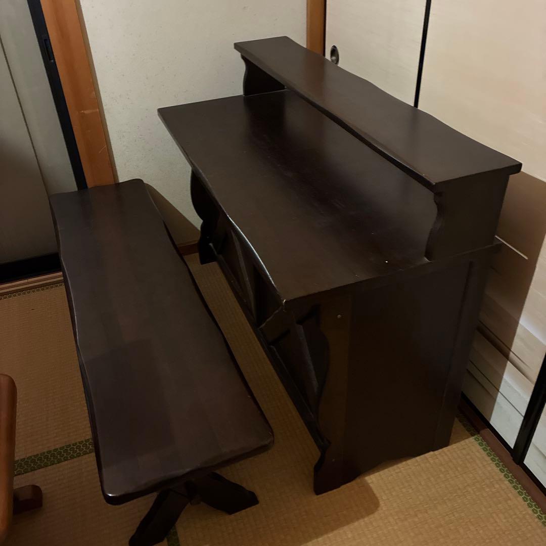 カリモク　木製食器棚 ダークブラウン 可動棚付き