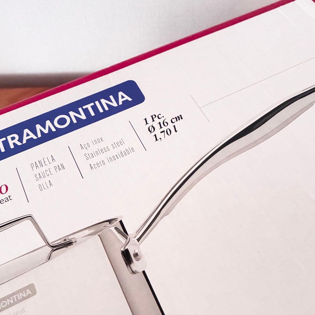 トラモンティーナ グラーノ ソースパン 片手鍋 16cm ステンレス