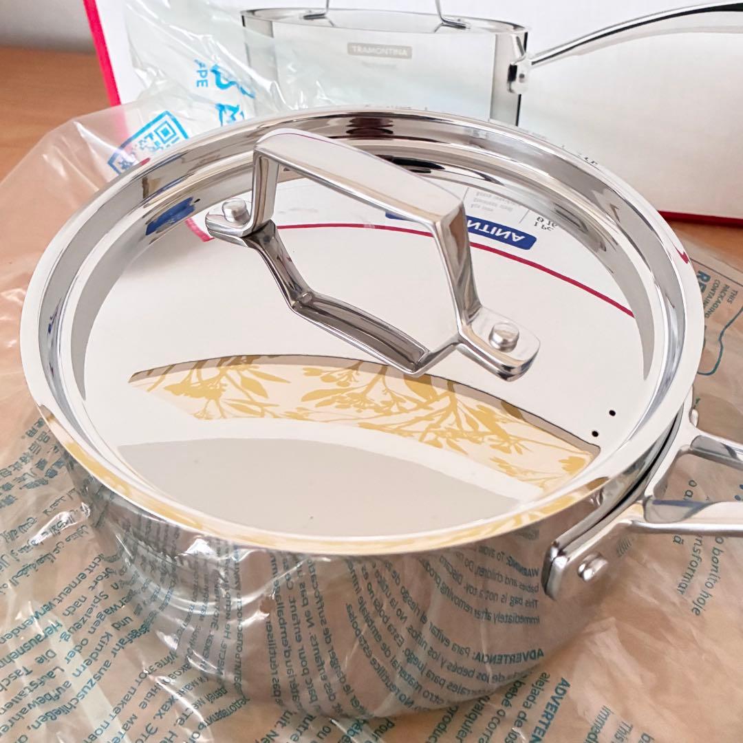 トラモンティーナ グラーノ ソースパン 片手鍋 16cm ステンレス