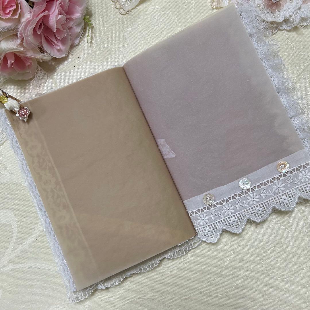 レースのトレペジャーナル&レター風ケース♡ コラージュ素材おすそ分け入