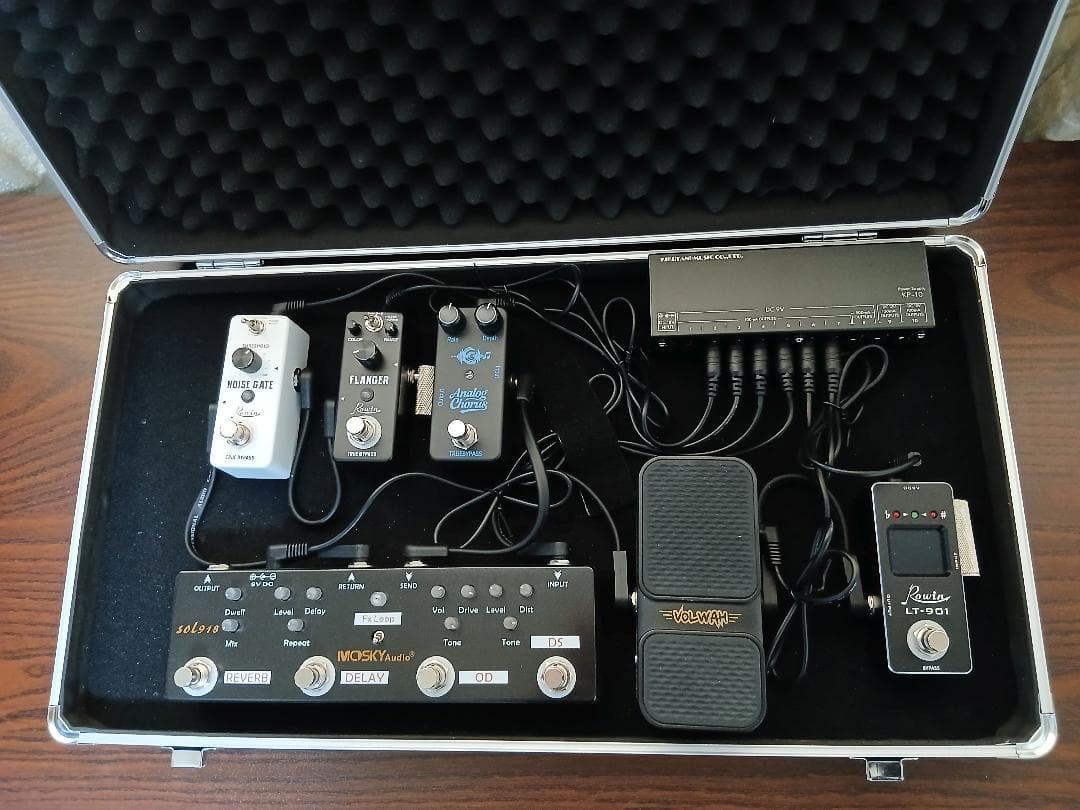 エレキギター エフェクター ケース ワイヤレス セット