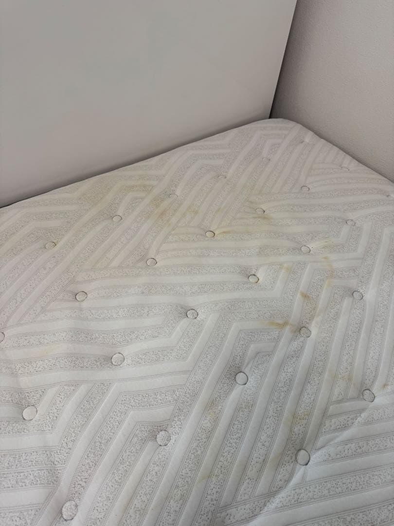 ニトリ ダブルベッド フレーム 白 Nスリープ マットレス セット NITORI