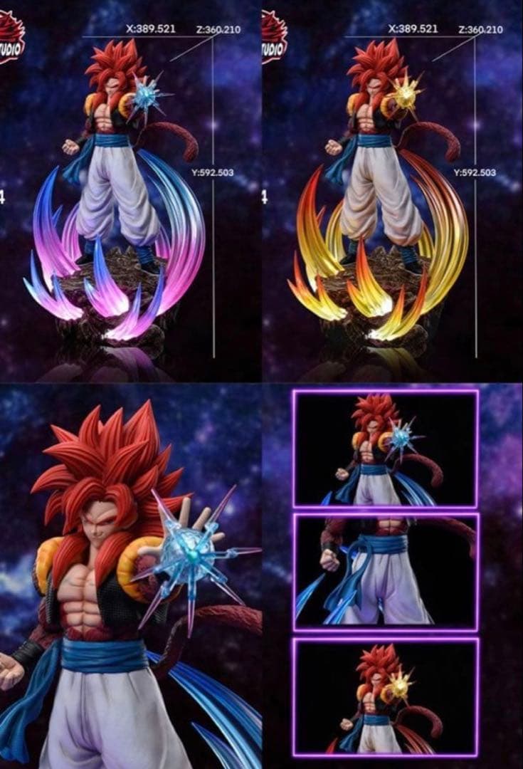 【ドラゴンボール】ゴジータ4　ガレージキット　完成品フィギュア　塗装済み