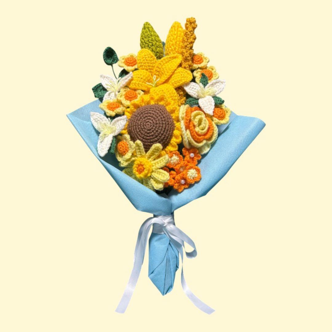 枯れない花・編み物