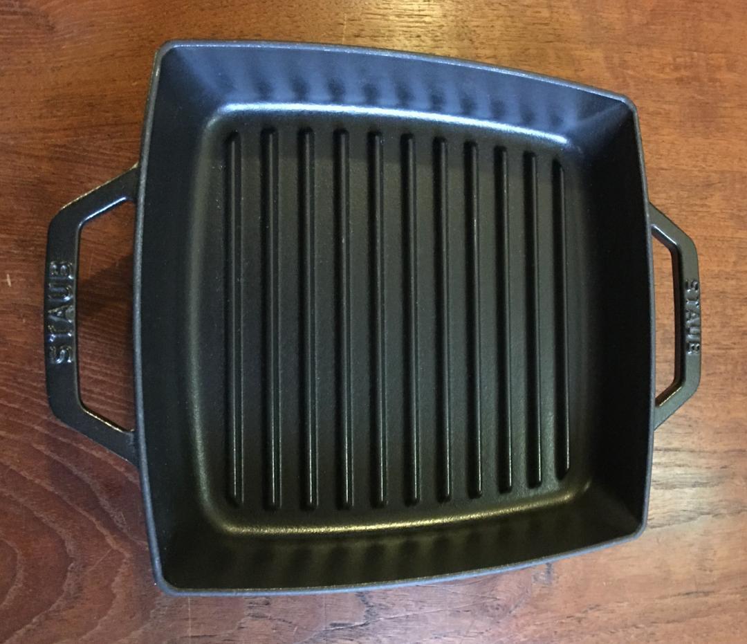 STAUB ストウブ ピュアグリル スクエア ブラック 23cm (グリルパン)