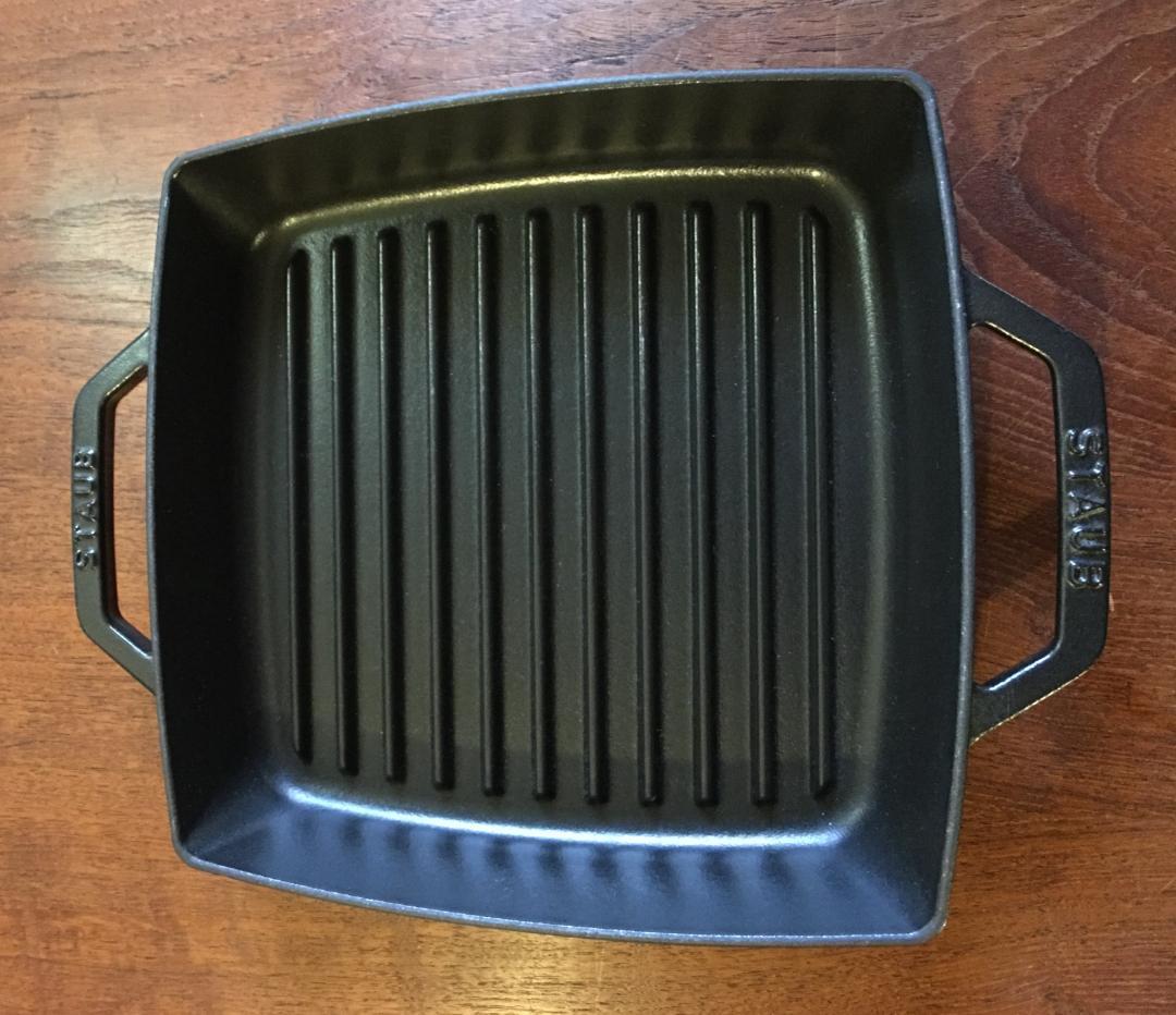 STAUB ストウブ ピュアグリル スクエア ブラック 23cm (グリルパン)