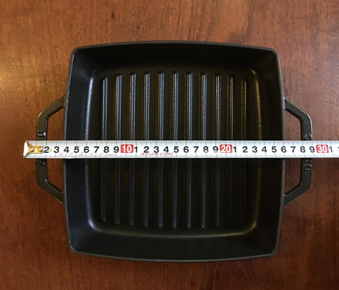 STAUB ストウブ ピュアグリル スクエア ブラック 23cm (グリルパン)