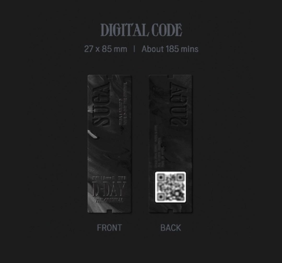 アイドル SUGA Agust D TOUR 'D-DAY' The Original