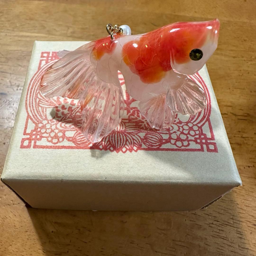 momoiro 金魚　プラ板　イヤリング