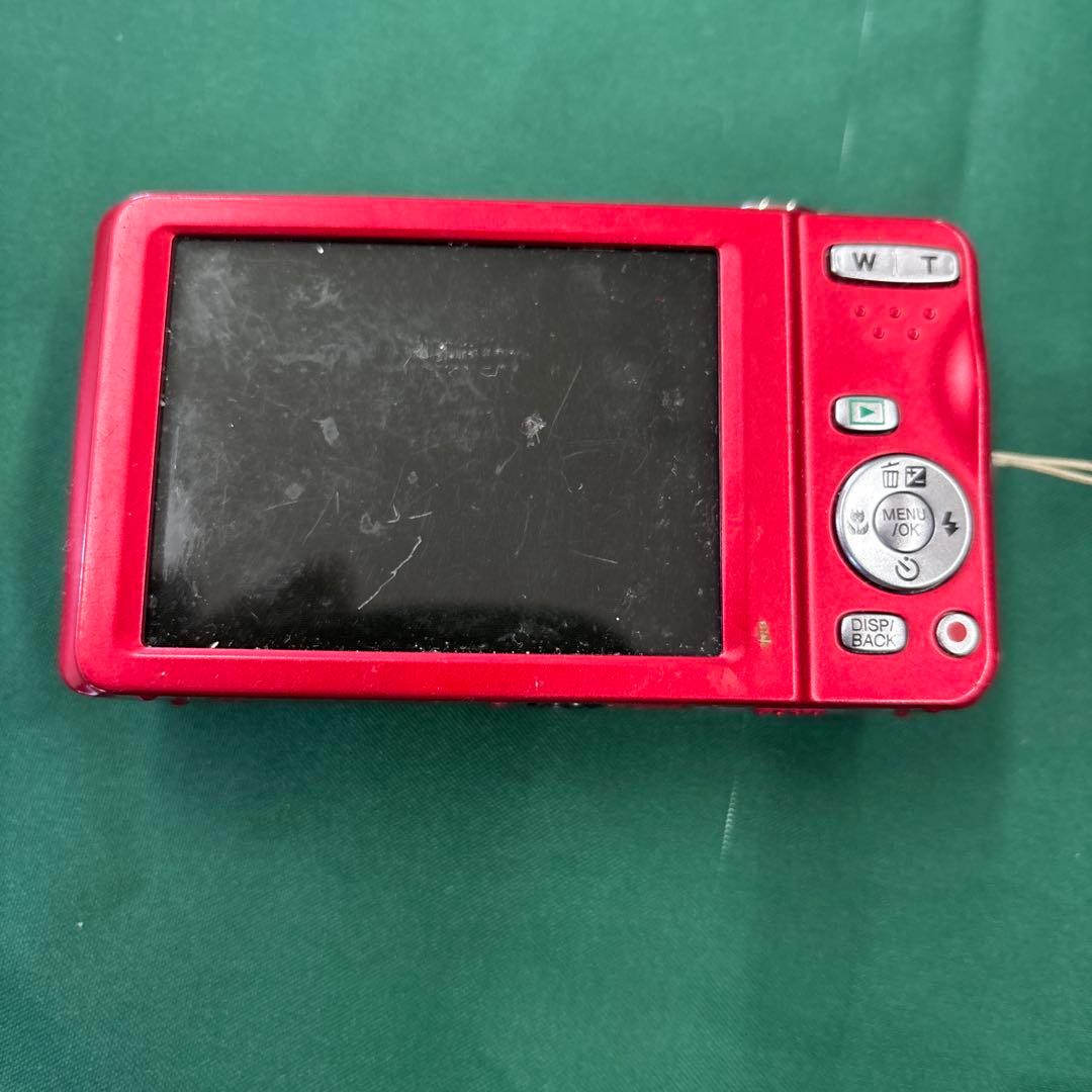 Fujifilm T400 赤 16メガピクセル コンパクトデジタルカメラ