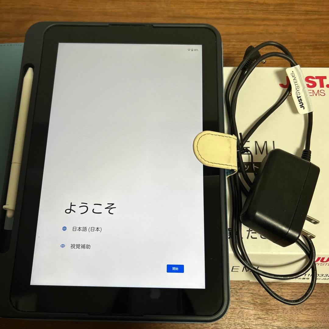 Android JUST SYSTEM タブレット、充電器、タッチペン