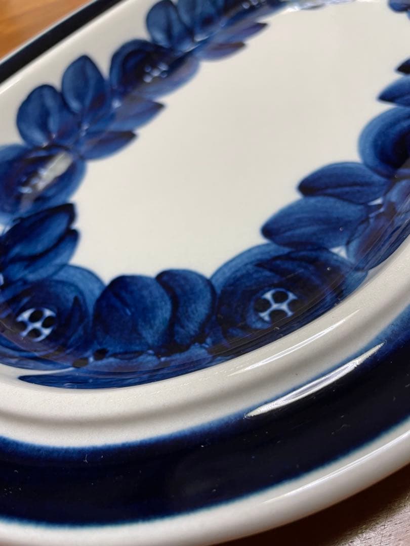 ARABIA アネモネ ヴィンテージ オーバル 大皿 36cm プレート