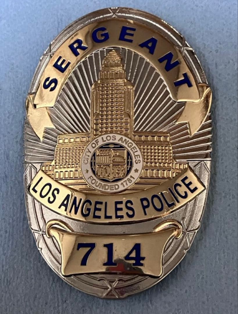 個人装備 DRAGNET LAPD PROP BADGE 714 SERGEANT