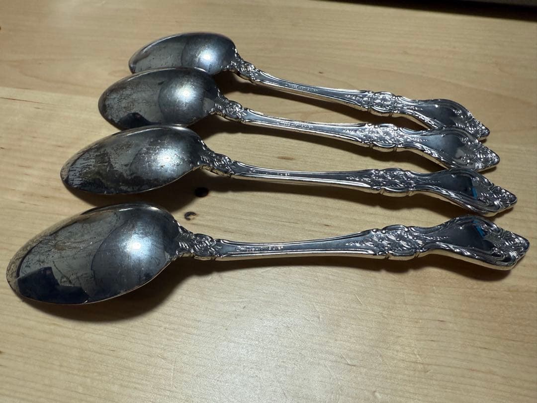 LUCKY WOOD LUCKY SILVER刻印　296g スプーン　4本